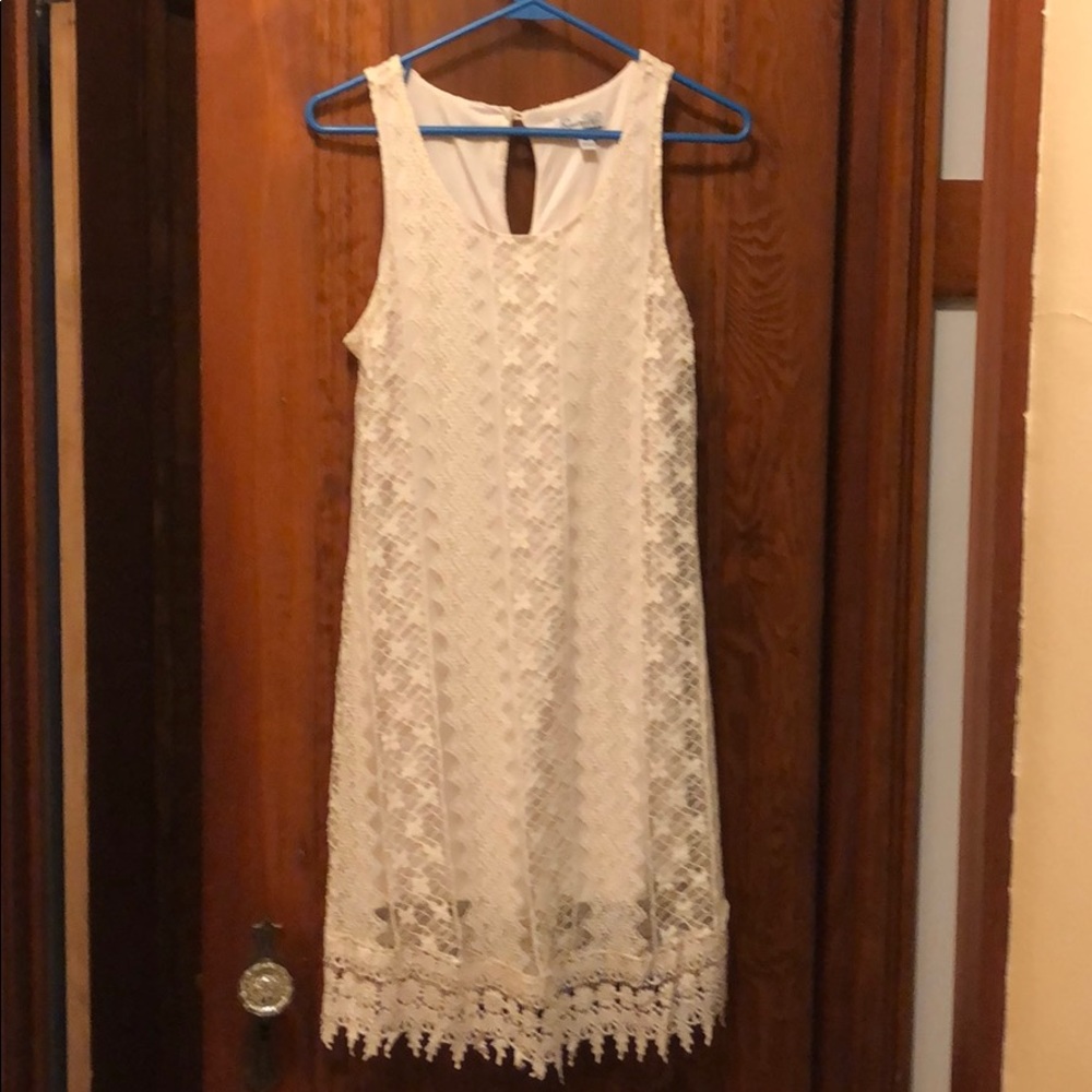 Speechless shift dress - white